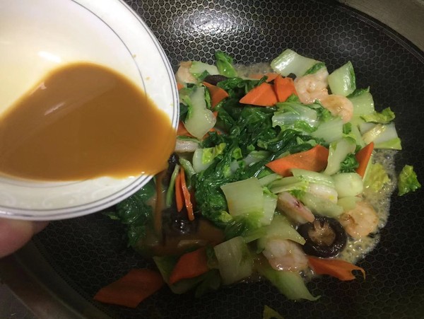 快菜炒蝦仁的做法-咸鮮味炒菜譜