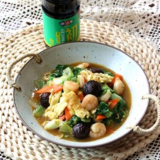 快菜炒蝦仁的做法-咸鮮味炒菜譜