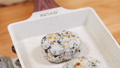 午餐肉芝士飯團【寶寶輔食】的做法-咸鮮味煎菜譜