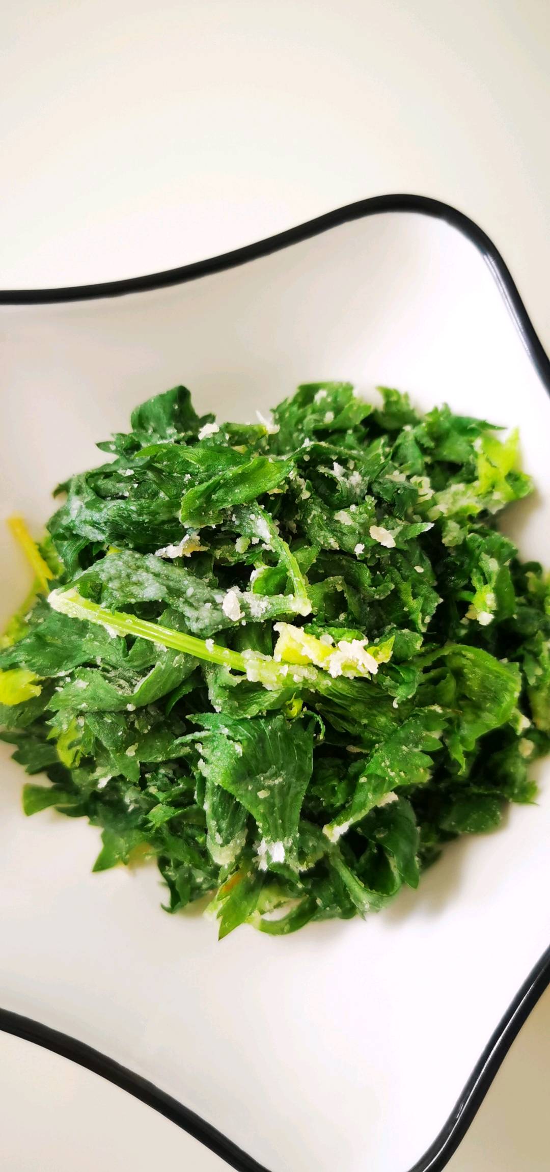 蒸芹菜葉的做法-咸鮮味蒸菜譜