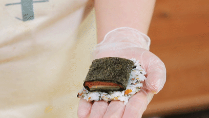 午餐肉芝士飯團【寶寶輔食】的做法-咸鮮味煎菜譜
