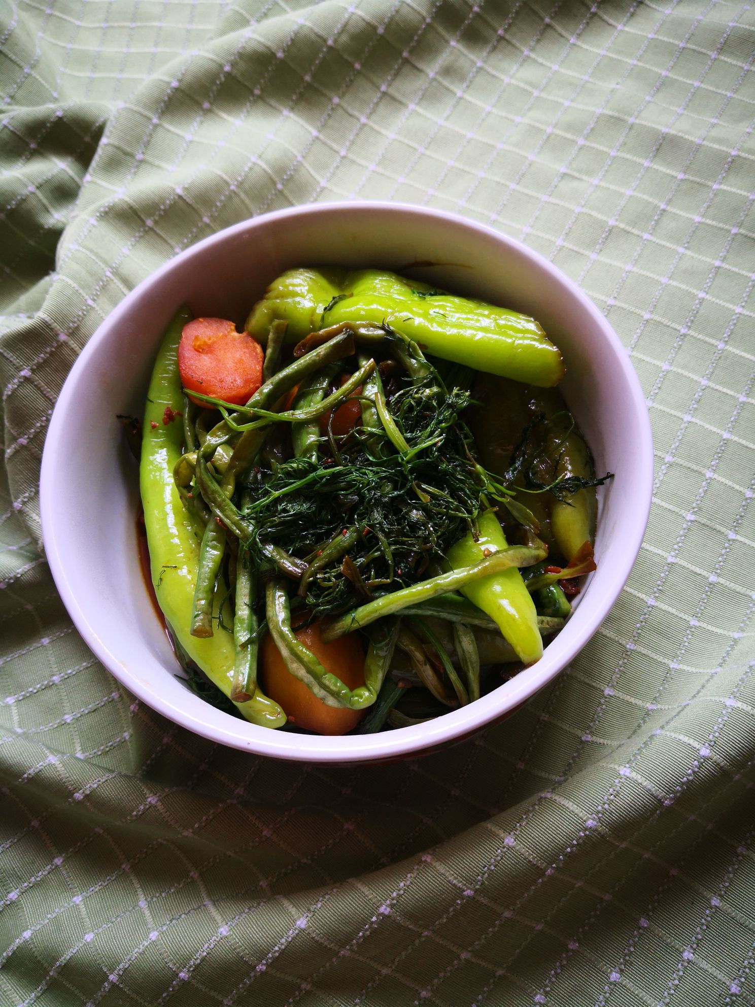 葷香豇豆烀咸菜的做法-家常味燉菜譜 葷香豇豆烀咸菜的做法-家常味燉菜譜